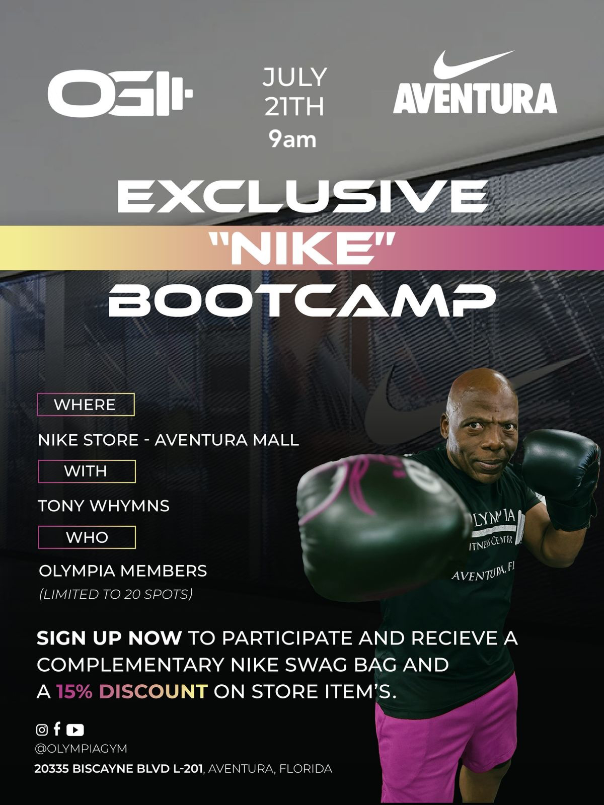 Exclusive "Nike" Bootcamp Class