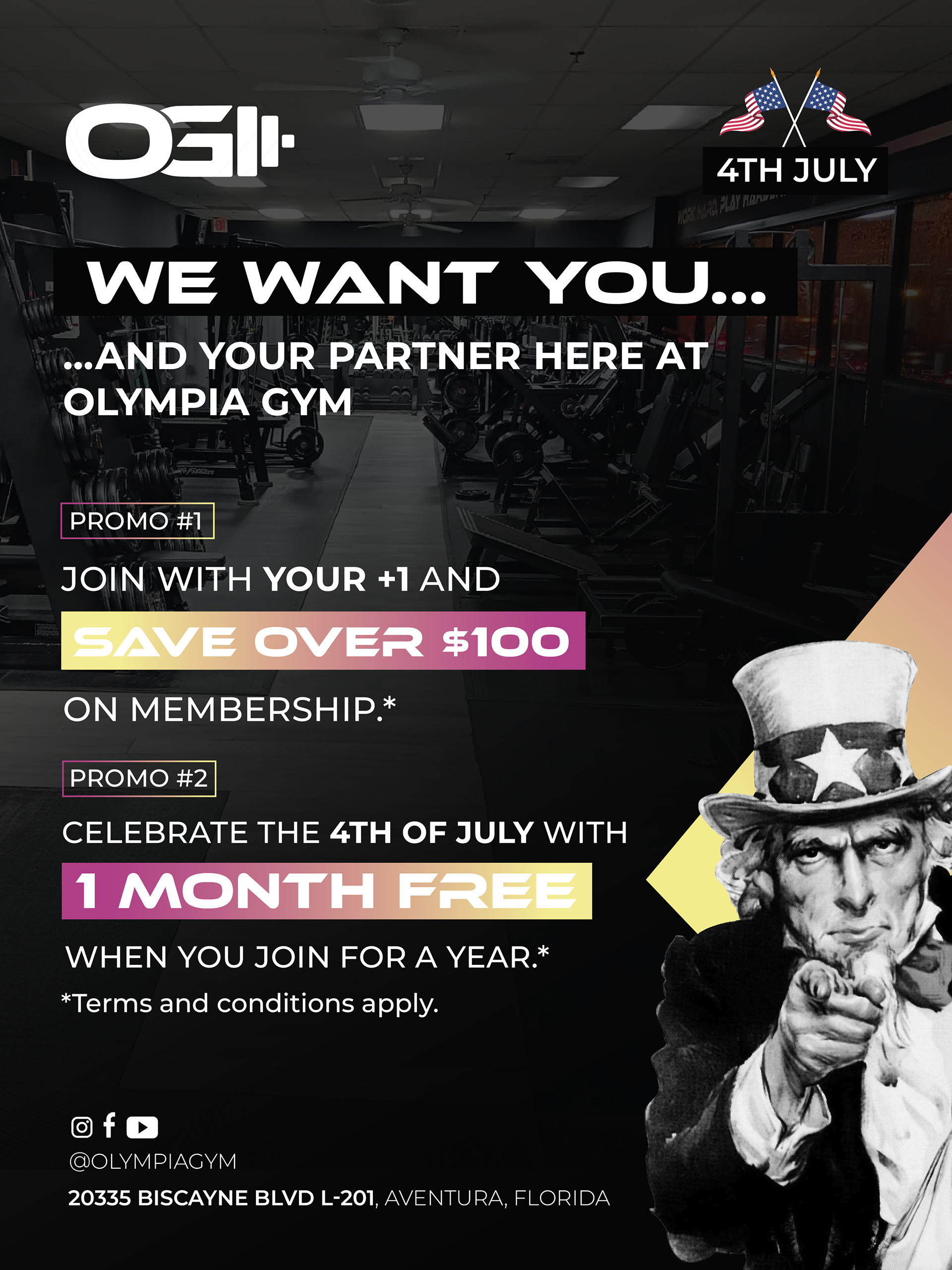 Olympia Gym - 4th of July Membership Special